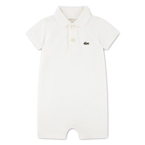 Lacoste Polo Romper Farine  Farine 74 cm  Hvid  74 cm  Drenge
