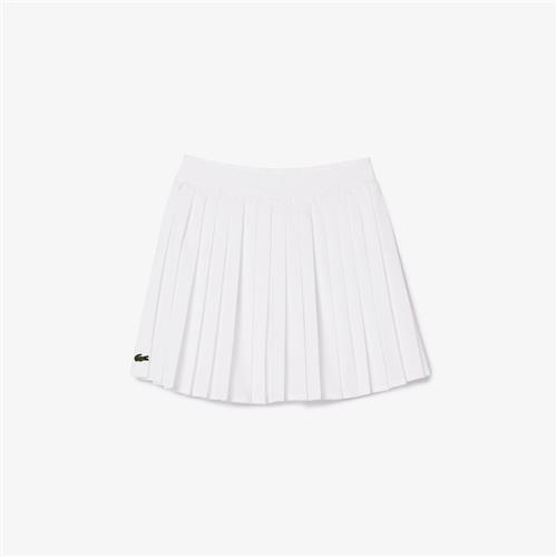 Lacoste Plisseret Nederdel Blanc  Blanc 104 cm  Hvid  104 cm  Piger