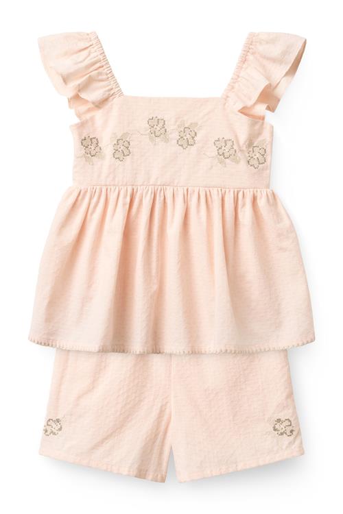 Copenhagen Colors GOTS Sommersæt Dusty Rose Dusty Rose 104 cm  Lyserød  104 cm  Piger