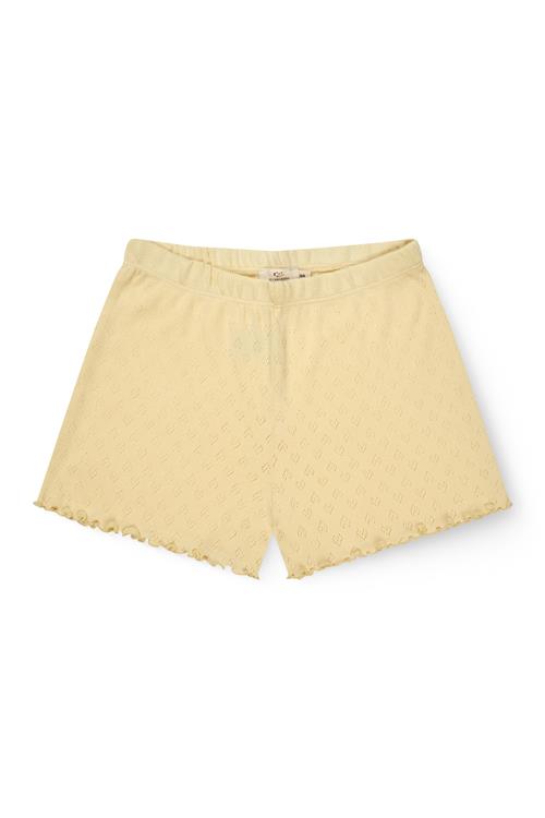 Copenhagen Colors GOTS Shorts Pale Yellow  Pale Yellow 98 cm  Gul  98 cm  Piger