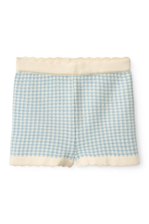Copenhagen Colors Shorts Dusty Blue Check  Dusty Blue Check 110 cm    110 cm  Piger