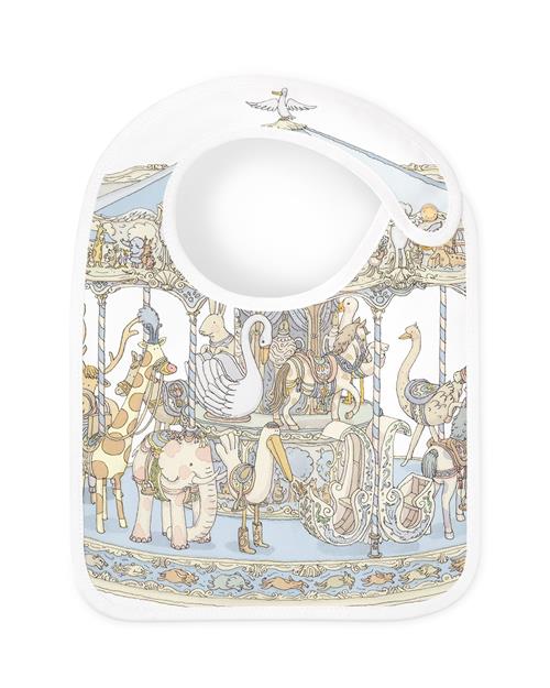 Atelier Choux GOTS Hagesmæk I Satin Carousel Blue Carousel Blue One Size  Blå  One Size From Newborn Drenge, Piger