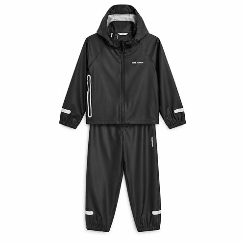Tretorn Regnbryder-sæt Black  Black 110/116 cm  Sort  110/116 cm  unisex