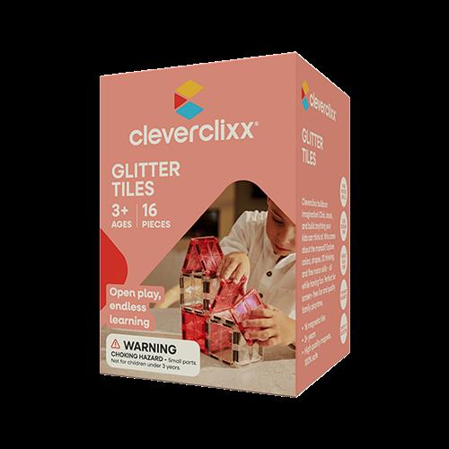Cleverclixx Glitterfliser Pakke Transparent / Pink 16 Stykker Multicolor  Multi-OS  Lyserød  One Size 3+ Years Drenge, Piger