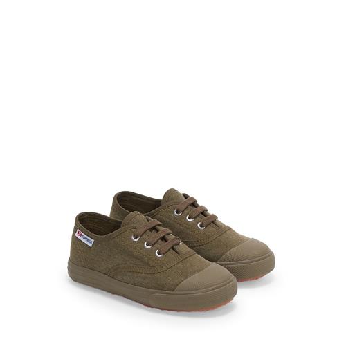 Superga 2118 Kids Cotton Stone Wash Sneakers Green Olive White  Green Olive White 25 EU  Grøn  25 EU  Drenge, Piger