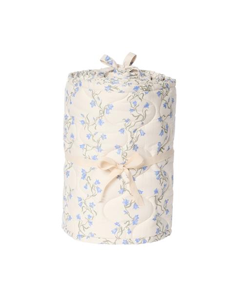 garbo&friends Quiltet Sengerand Til Tremmeseng Bell Flower  Bell Flower One Size  Blå  One Size  Drenge, Piger