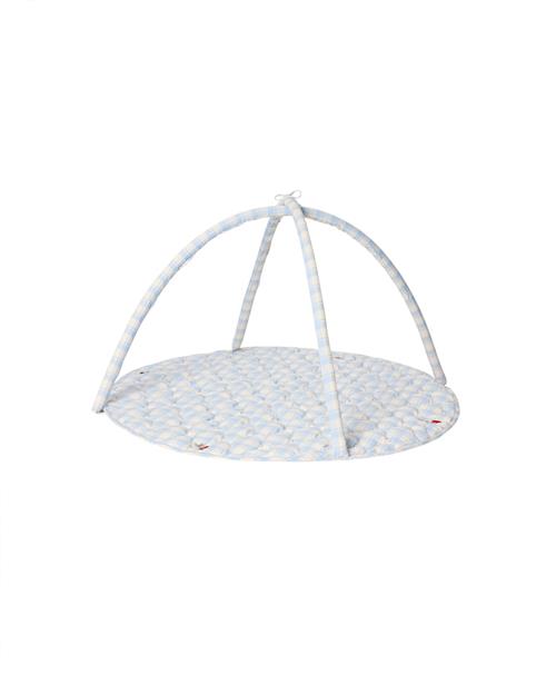 garbo&friends Quiltet Legetæppe Plaid Sky Blue  Plaid Sky Blue One Size  Blå  One Size  Drenge, Piger