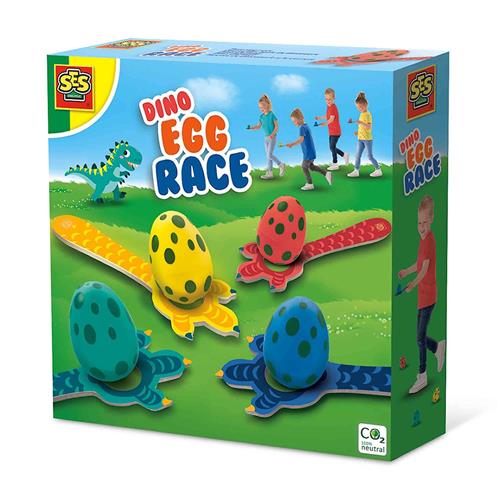 SES Creative Dino Æggeløb Multi  Multi  One Size  Grøn  One Size 3-7 Years Drenge, Piger