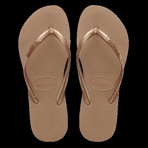 Havaianas Slim Flip Flops Rose Gold Rose Gold 27-28 EU  Beige  27-28  Piger