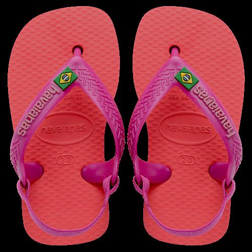 Havaianas Baby Brasil Logo II Flip Flops Sandaler Coral Pink Coral Pink 22 EU  Lyserød  22  Piger