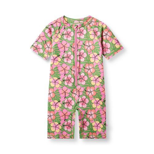 Småfolk UV Swimsuit Candy Floss Candy Floss 4-5 Y  Lyserød  4-5 år  Piger