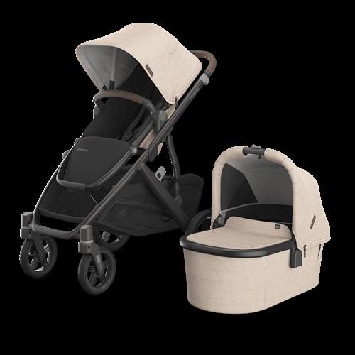 UPPAbaby Vista V3 Duo Klapvogn Liam Oat Melange Oat Melange-OS  Beige  One Size From Newborn Drenge, Piger