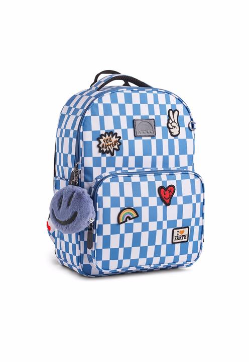 Molo Mates Rygsæk Blue Check  Blue Check One Size  Blå  One Size  Drenge