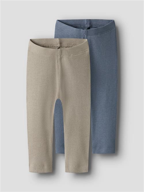 Name It 2-pak Leggings Troposphere  Troposphere 68 cm  Blå  68 cm  Drenge, Piger