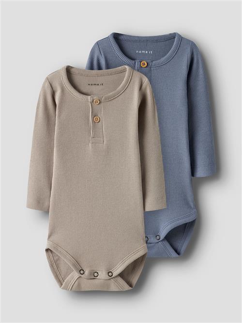 Name It 2-pak Baby Bodys Troposphere  Troposphere 92 cm  Blå  92 cm  Drenge