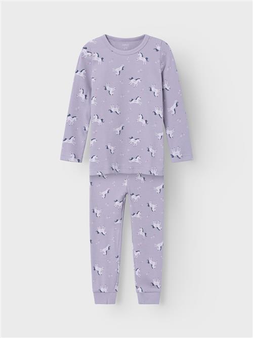 Name It Unicorn Pyjamas-sæt Lavender Aura  Lavender Aura 98/104 cm  Lilla  98/104 cm  Piger