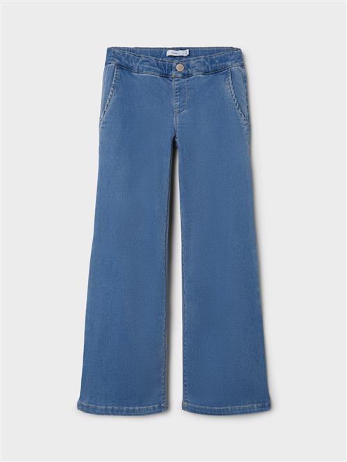Name It Salli Wide Jeans Light Blue Denim  Light Blue Denim 98 cm  Blå  98 cm  Piger