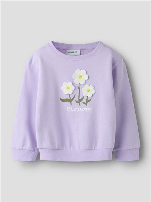 Name It Daniea Sweatshirt Lavendula  Lavendula 110 cm  Lilla  110 cm  Piger