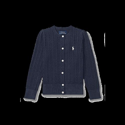 Ralph Lauren Mini-Cable Cardigan Hunter Navy  Hunter Navy 117-123 cm  Marineblå  117-123 cm  Piger
