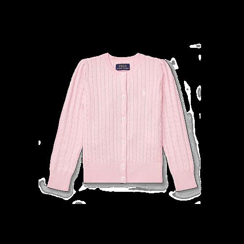 Ralph Lauren Mini-Cable Cardigan Hint Of Pink  Hint Of Pink 136-142 cm  Lyserød  136-142 cm  Piger