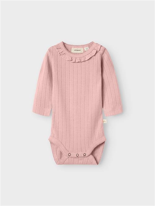 Lil’ Atelier Bodysuit Misty Rose  Misty Rose 56 cm  Lyserød  56 cm  Piger