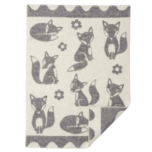 Klippan Yllefabrik Fox  Grey  Grey One Size Wool Grå  One Size  Drenge, Piger
