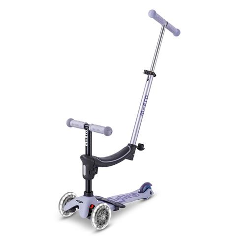 Micro Mini2grow Deluxe Magic LED 2.0 Løbehjul Lavender Mist  Lavender Mist One Size  Lilla  One Size  Drenge, Piger