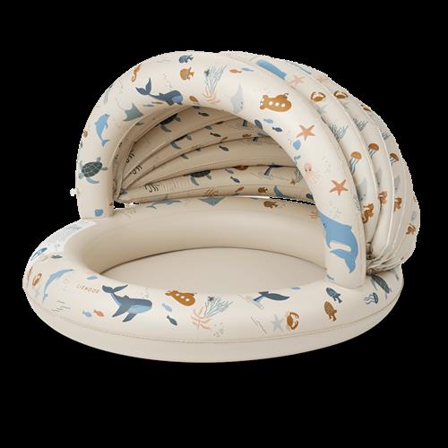 Liewood Hadleia Baldakin-pool Sea Creature Sandy  Sea Creature Sandy One Size  Creme  One Size  Drenge, Piger