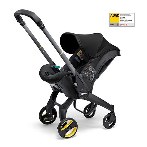 Doona Doona I Autostol Og Klapvogn I Ét Nitro Black  Nitro Black One Size  Sort  One Size From Newborn Drenge, Piger