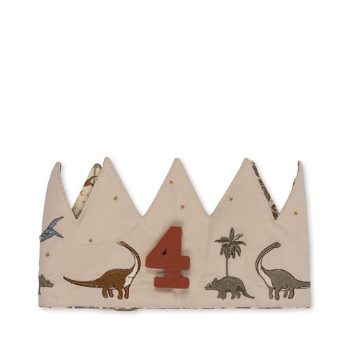 Konges Sløjd Fødselsdagskrone Dino  Dino One Size  Creme  One Size  Drenge