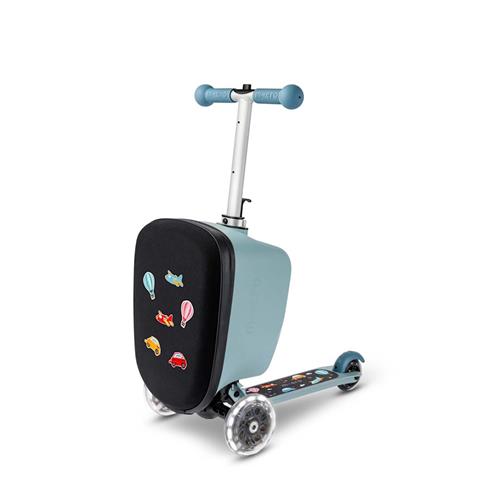 Micro Patch & Play Junior Løbehjul Med Bagage Frosty Blue  Frosty Blue One Size  Blå  One Size