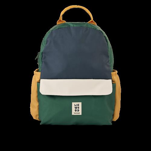 Liewood Lennon Skole-rygsæk Garden Green Multi Mix  Garden Green Multi Mix One Size  Grøn  One Size 5 Years + Drenge, Piger