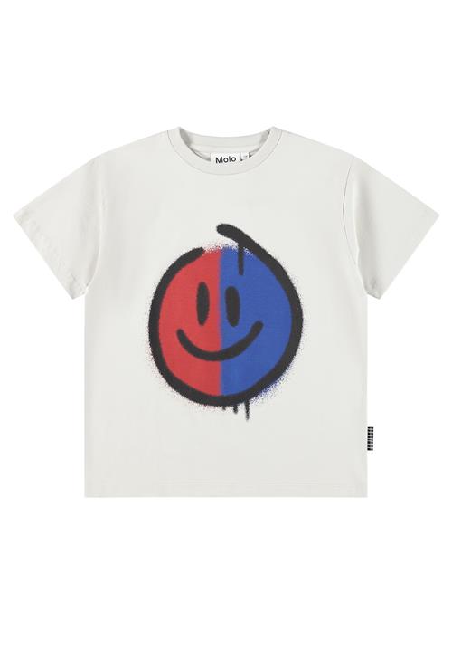 Molo GOTS Riley T-shirt Duo Smile  Duo Smile 122 cm  Hvid  122 cm  Drenge
