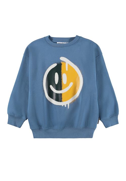Molo Mar Sweatshirt Split Smile Split Smile 98 cm  Blå  98 cm  Drenge