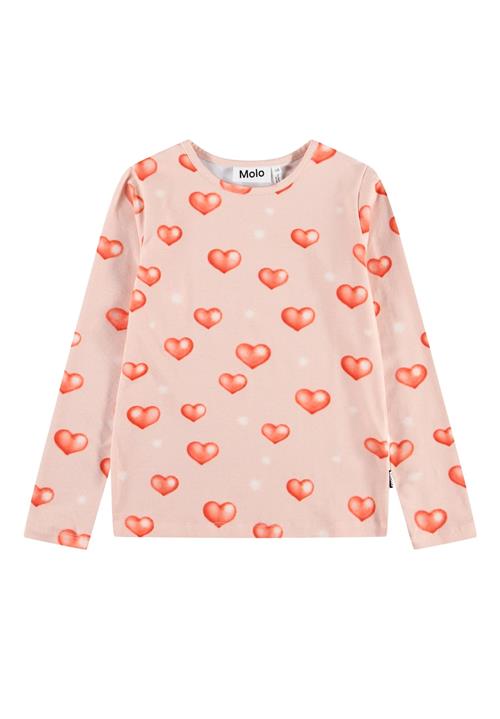 Molo GOTS Rose Tee Airbrush Hearts  Airbrush Hearts 140 cm  Lyserød  140 cm  Piger