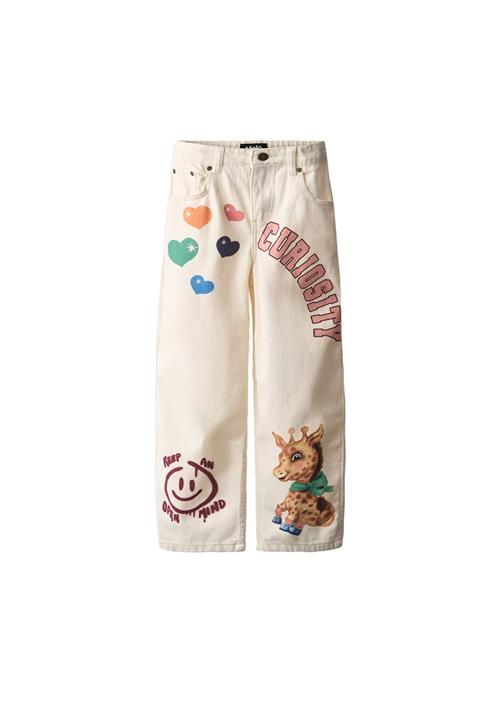 Molo GOTS Aiden Jeans Pearled Ivory Pearled Ivory 128 cm  Creme  128 cm  Piger