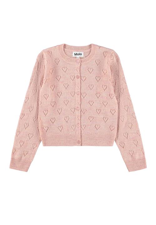 Molo Gillian Cardigan Petal Blush  Petal Blush 158/164 cm  Lyserød  158/164 cm  Piger