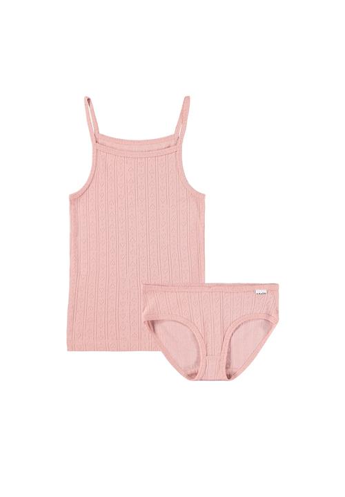 Molo GOTS Janice Undertøjssæt Mellow Rose  Mellow Rose 98/104 cm  Lyserød  98/104 cm  Piger