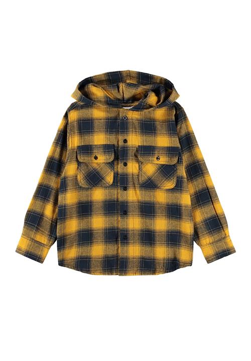 Molo GOTS Rizz Ternet Skjorte Energy Check  Energy Check 158/164 cm  Brun  158/164 cm  Drenge