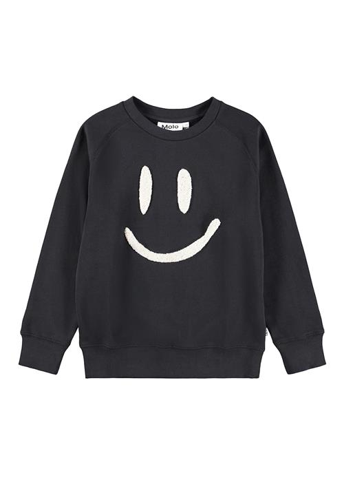 Molo GOTS Mike Sweatshirt Black  Black 110 cm  Sort  110 cm  Drenge, Piger