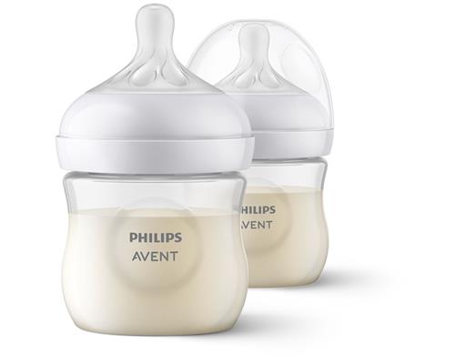 Philips Avent Natural Response 2-pak Sutteflasker 125 Ml White  White One Size  Hvid  One Size  Drenge, Piger
