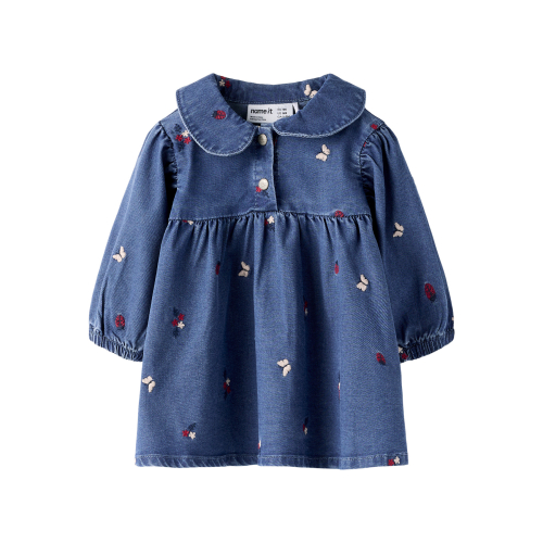 NAME IT Kjole Alva Medium Blue Denim Nature