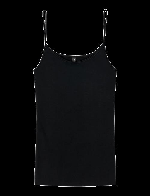 Schiesser | Black Spaghetti Strap Top - Luxury | M