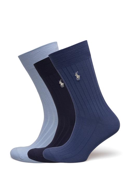 Polo Ralph Lauren | Ribbed Cotton-Blend Trouser Sock 3-Pack | 39-42