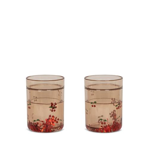 Konges Sløjd 2 Pakker Glitterkopper Cherry  Cherry-OS  Rød  One Size  Drenge, Piger