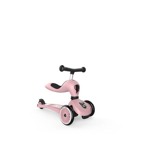 Scoot & Ride Highwaykick 1 Løbehjul Rose  Rose-1-5 Y  Lyserød  1-5 år  Drenge, Piger
