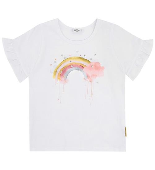Hust and Claire T-shirt - Alma - Hvid m. Regnbue