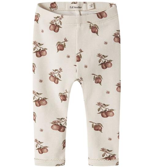 Lil Atelier Leggings - NbfGayo - Turtledove/Apple