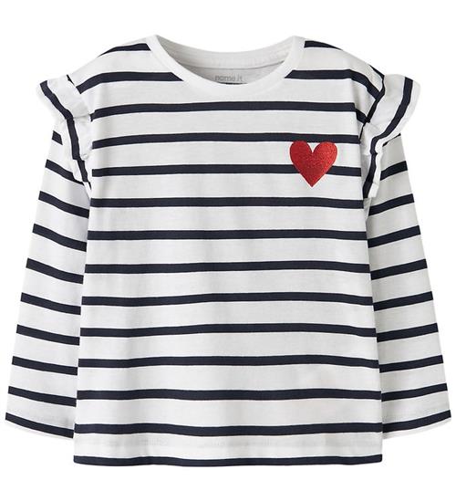 Name It Bluse - Noos - NmfTovelina - Bright White/Dark Sapphire