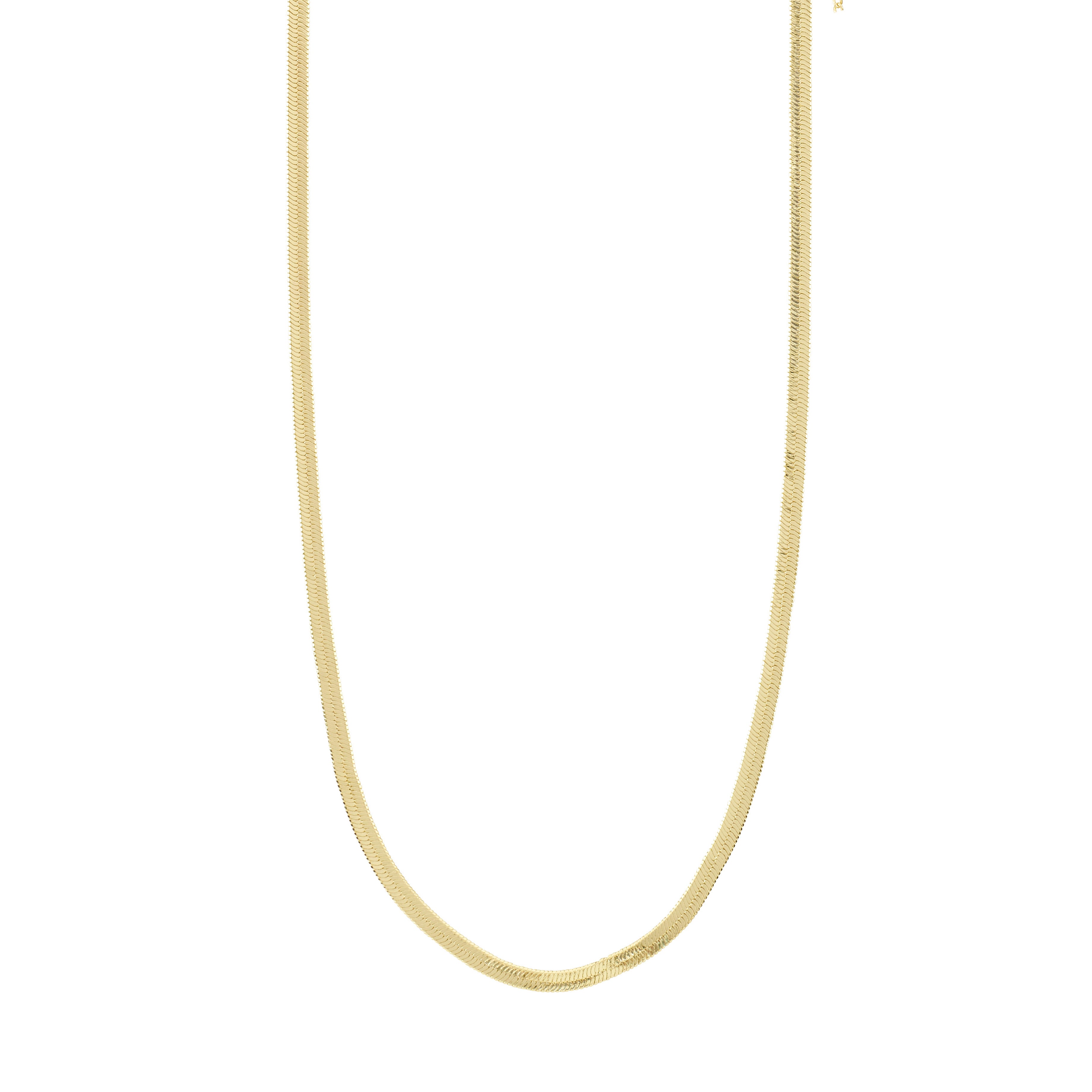 Pilgrim JOANNA flat snake chain halskæde guldbelagt